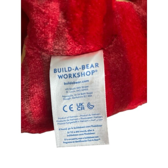 Build A Bear BAB Raptor Dinosaur Red Stuffed Plush Animal 19" - Picture 5 of 5